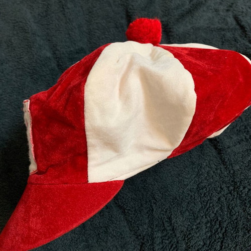 Olympiakos vintage 80s cap used, velvet material