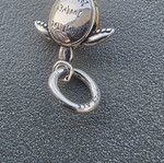 Pandora charm pink good luck turtle
