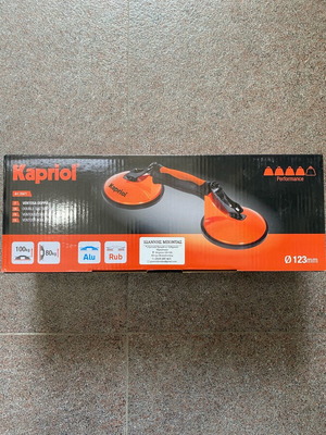 Double suction cup with plastic handle KAPRIOL new