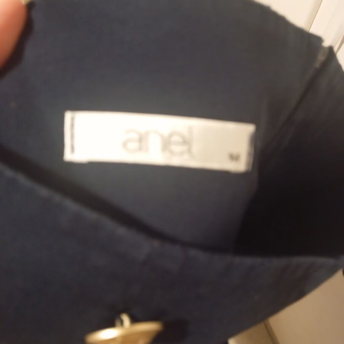 Anel high-waisted skirt blue with gold buttons like new