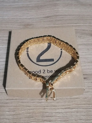 Gold-plated men's chain bracelet like new, 19 cm