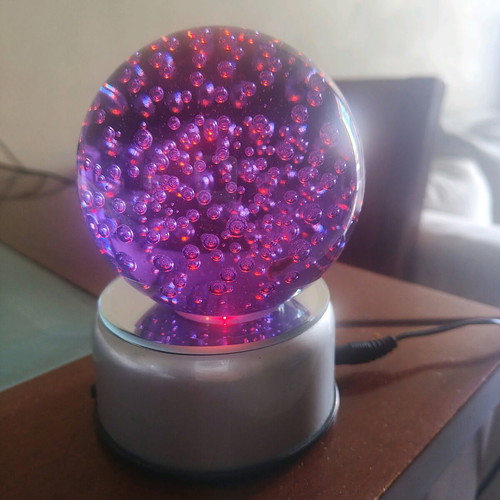Decorative sphere new with lighting and base