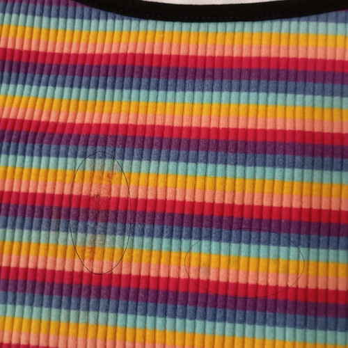 Plus size crop top Shein used, multicolor, size 4XL
