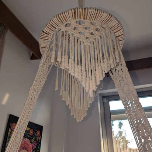 Decorative Hanging Baby Cradle with Mattress, New
