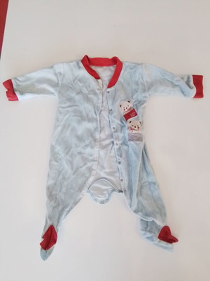 Pretty Baby winter velour romper 6-9 months boy used