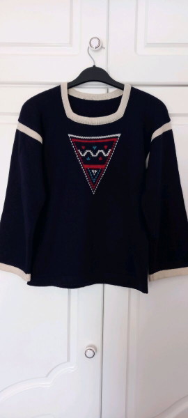 Gynaikeia Royxa Poulover Plekta Glacier Kokkino Oversized Poulover Glacier Red Oversized Sweater