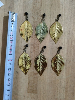 Metal leaves like new for crafts, pack