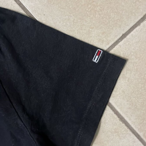 Tommy Jeans Men T-Shirt black original flag logo size L like new