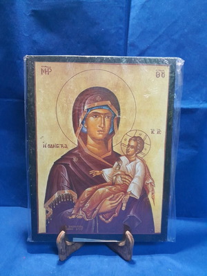 Παναγιά η Οδηγήτρια ξύλινη καινούργια εικόνα