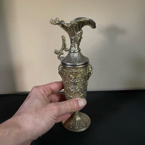 Amphora used bronze/brass 23cm 60s