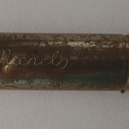 Michel Cosmetics Red Venus lipstick used, New York, made in America