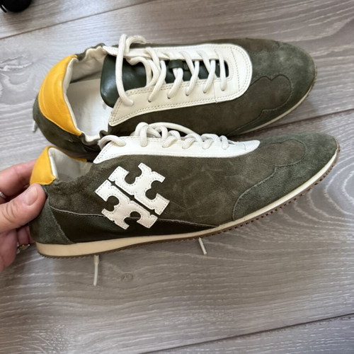 Tory Burch athletic shoes, khaki green, size 41
