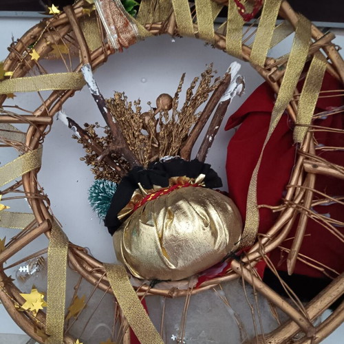 Handmade Christmas hanging ornament used