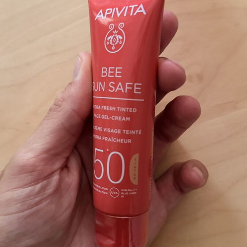 Apivita Bee Sun Safe tinted suncream SPF 50