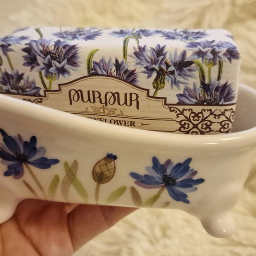 Decorative gift set vintage mini bathtub soap dish like new
