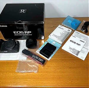 Full Frame Canon EOS RP Body + EF-EOS R Adapter