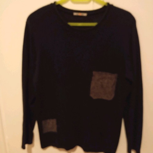 Vortex thin sweater used, size L, black and gray