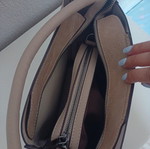 Axel women's handbag and makeup bag set like new, beige