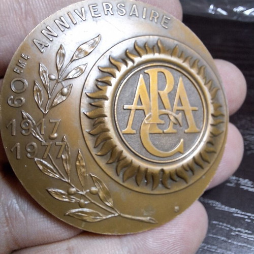 Bronze Medal Commemorating 60th Anniversary of ARAC 1977, like new