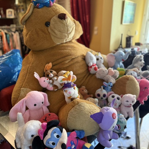 Giant Teddy Bear used, large plush brown