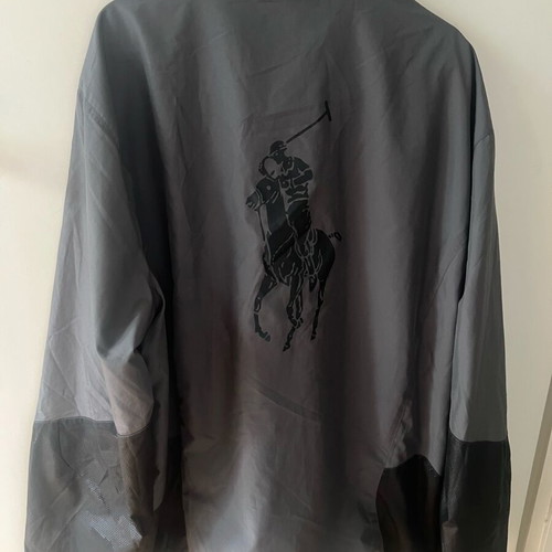 Polo Ralph Lauren Sport windbreaker rain jacket men gray black Big Pony XXL
