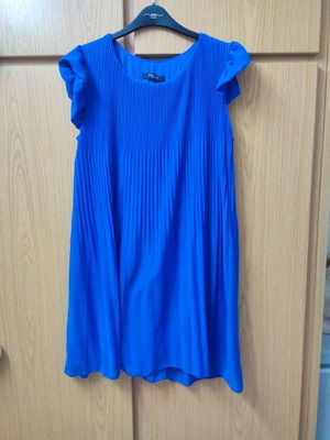 Blue turquoise short dress like new, comfortable fit, size S-M