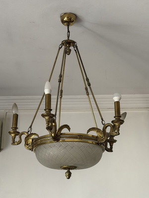 Vintage brass chandelier