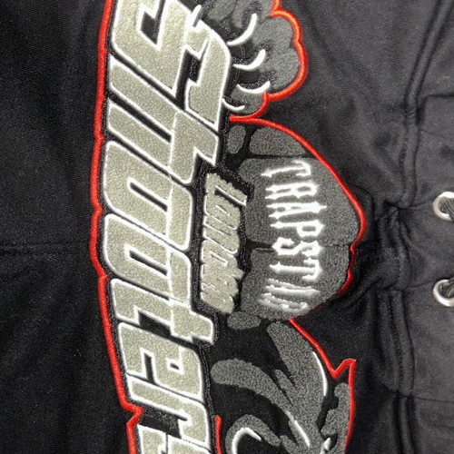 Trapstar men's black bermuda shorts size S like new