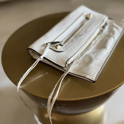 Rebecca Minkoff leather shoulder bag new, white, clutch and crossbody