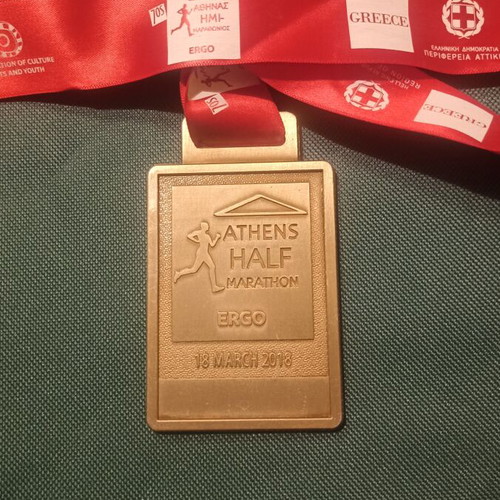 Athens Half Marathon 2018 collectible medal like new