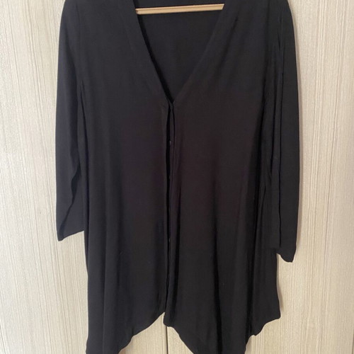 Philosophy black asymmetrical viscose blouse M/L