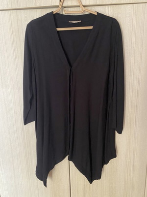 Philosophy black asymmetrical viscose blouse M/L
