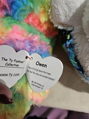TY backpack children's owl new