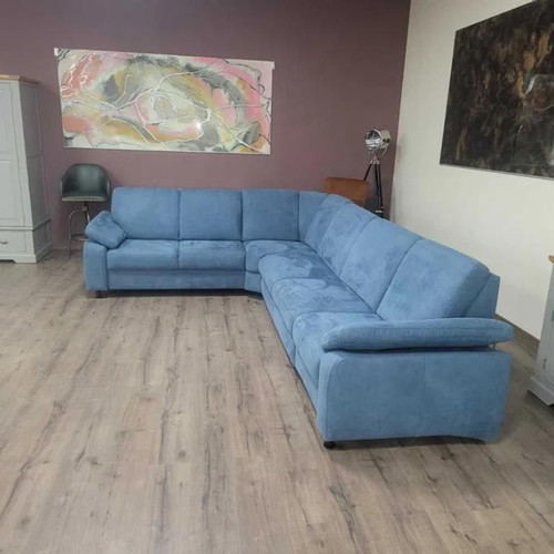 Blue fabric corner sofa with sleep function MM-ZE1059 new