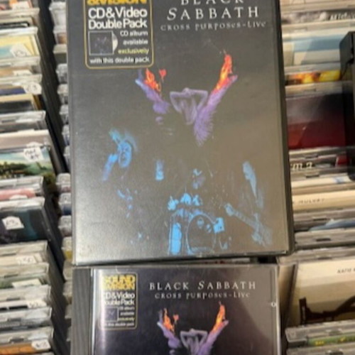 Black Sabbath Cross Purposes Live box set like new with VHS and CD