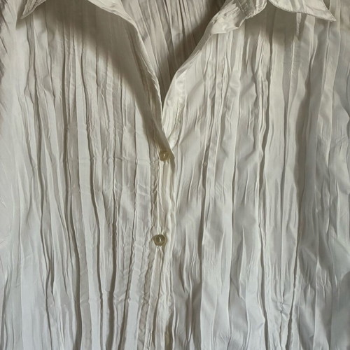 Women's White Shirt 5XL New, Cool Wrinkled Fabric
