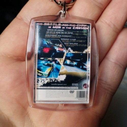 Need for Speed Carbon PS2 Keychain new, acrylic