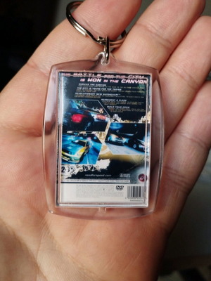 Need for Speed Carbon PS2 Keychain new, acrylic