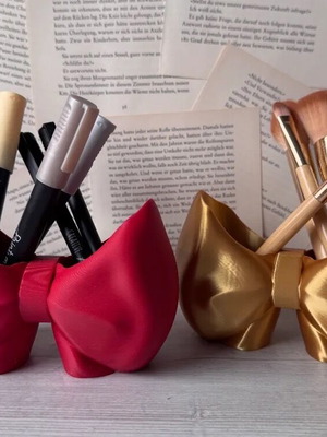 3D printed bow organizer new, elegant for desk and makeup setup