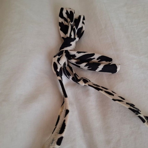 H&M animal print bikini top used, triangle halter neck