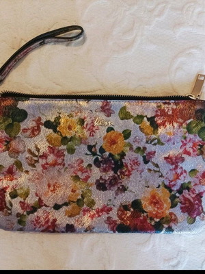 KEM cosmetic bag used, colorful, 24 x 15 cm