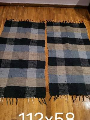 Bedroom rugs like new, set of 2, blue shades