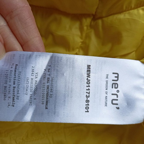 Meru women's jacket like new, yellow, size S