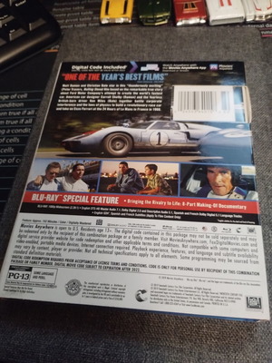 Ford v Ferrari Blu-Ray movie like new with slipcover