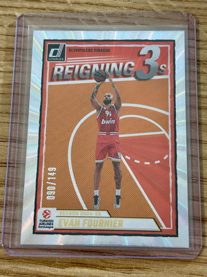 Αριθμημένη Κάρτα Evan Fournier Ολυμπιακός Panini Euroleague 2024-25