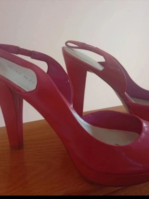 Nine West pink platform sandals size 40 like new