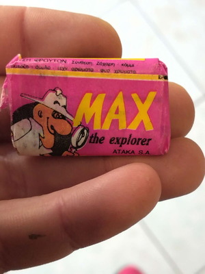Max chewing gum with sticker new