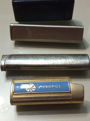 Lighters used, set of 4 pieces
