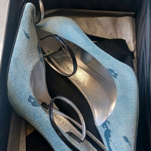 Roberto Cavalli denim pumps new, size 37, heel height 9-10 cm