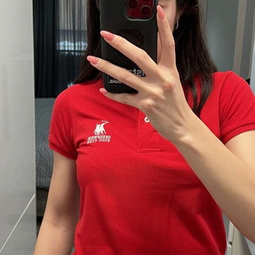 Greenwich Polo Club blouse red like new, size S